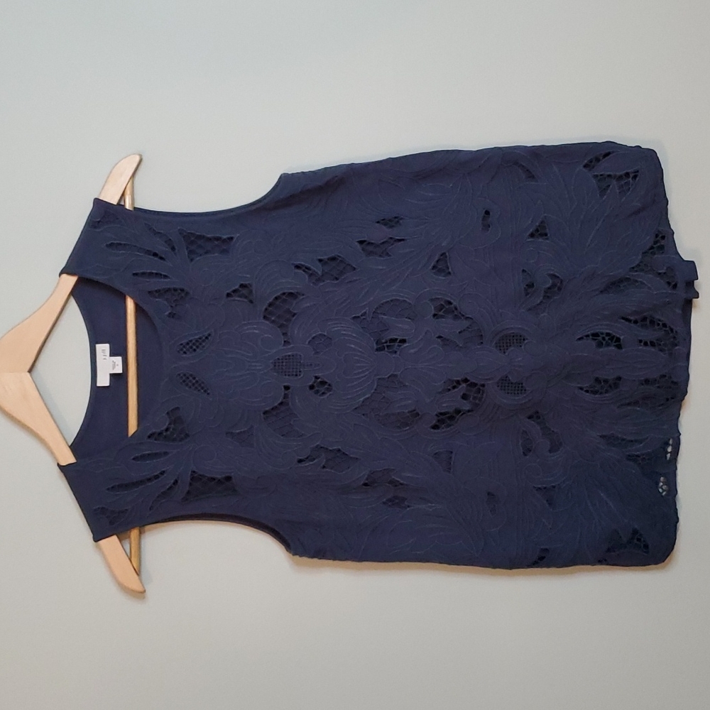 J JILL Lace cotton tank